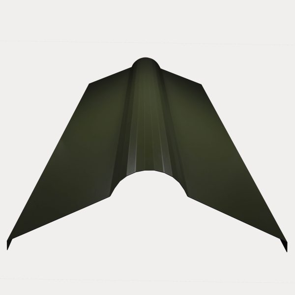 Roll-Top Ridge Cap - Polyester Finish in Juniper Green-min